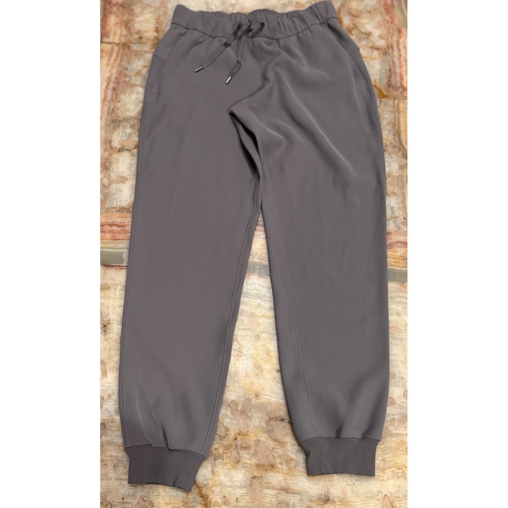 Lululemon Mens‎ On the Fly Jogger Pants Gray Tapered Leg Activewear Drawstring L